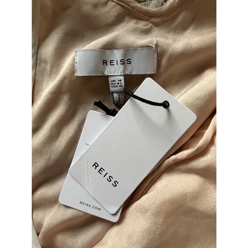 REISS Meghan Floral Dress Sz 10 Lace Bodycon Wedding Cocktail Romantic NEW $475 - Picture 12 of 16
